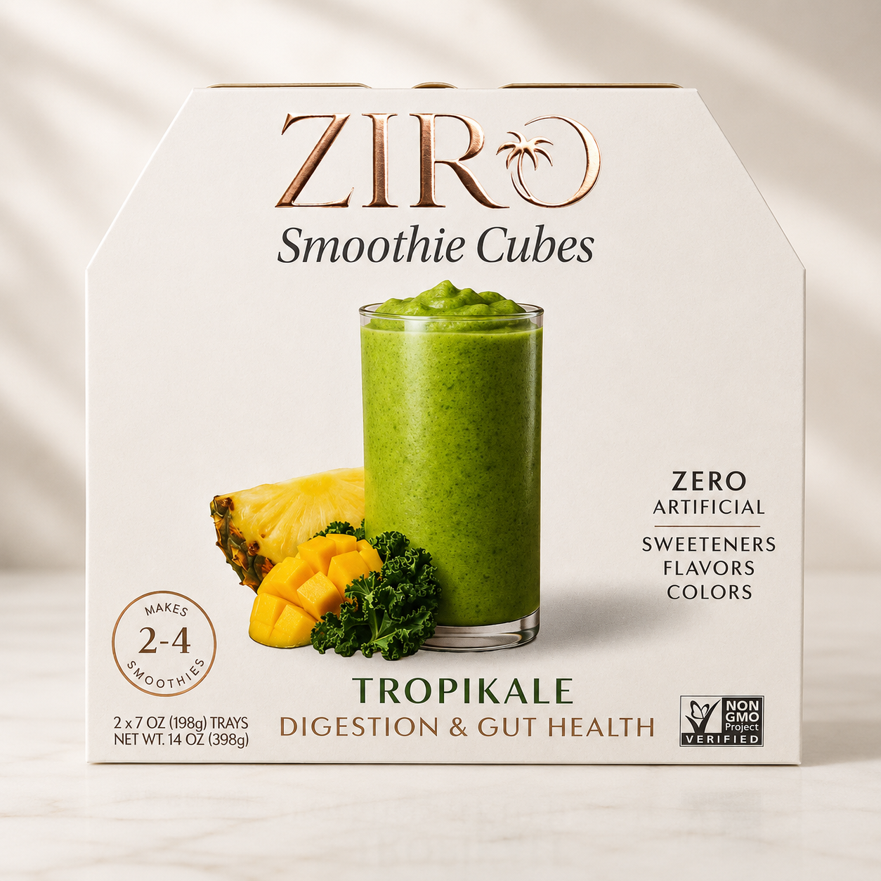 Tropikale smoothie cubes