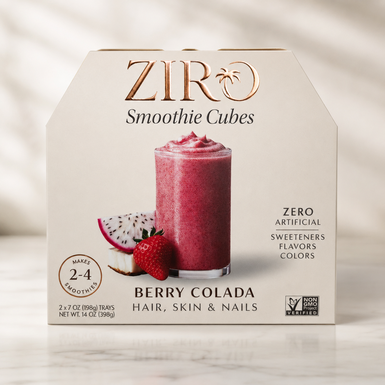 Berry Colada smoothie cubes